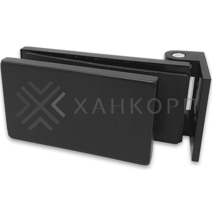 Петля FMP-12 для межкомнатной двери из стекла на коробку, алюминий/черный
