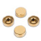 Держатель для зеркал FSZ-16 толщиной 4-8 мм Ø 16 мм (комплект 4 шт.), нержавейка/золото
