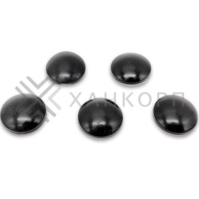 Демпфер резиновый FDA-93, самоклеящийся на 3М скотче, диаметр 27 мм, комплект 5 штук, черный