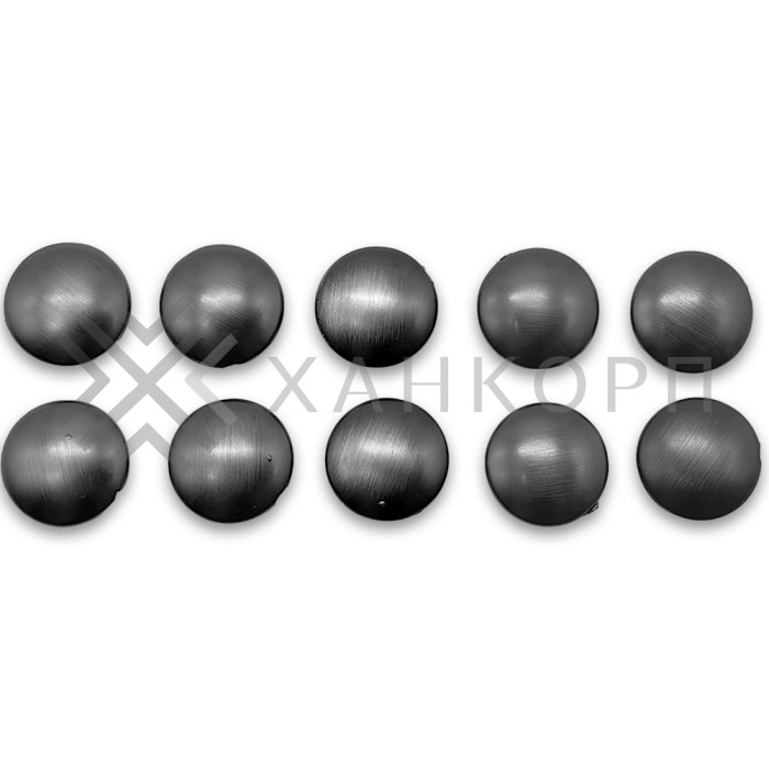 Комплект декоративных заглушек FDA-95 на винты - 10 шт, ПВХ/оружейная сталь