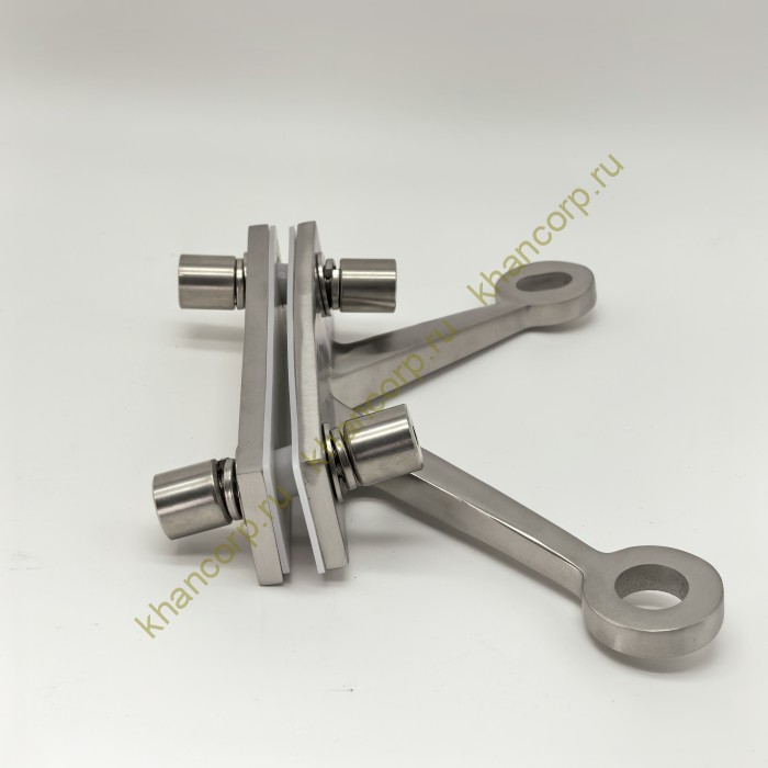 Спайдер FNS-009 на ребро жесткости односторонний 2 точки, нержавейка/матовый