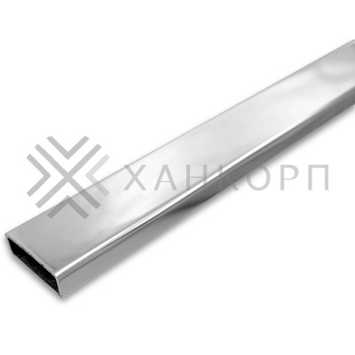 Труба FDT-302, 30х10х1.0 мм 2 м, нержавейка/полированный6K