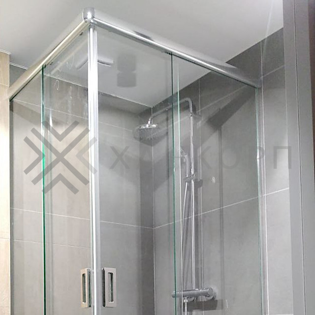 Угловое соединение 90° FDS-3.2 для раздвижной системы FDS-3, ПВХ/хром