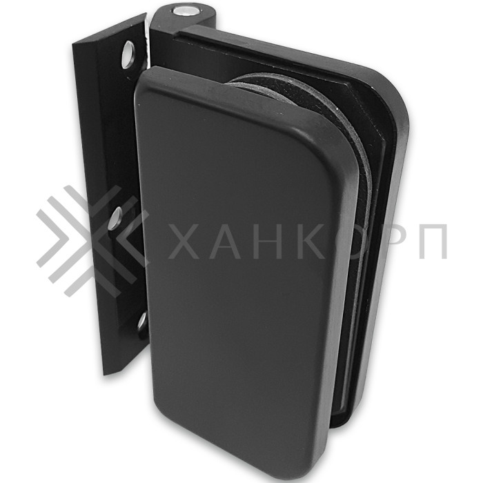 Петля FMP-13 для межкомнатной двери из стекла на коробку, алюминий/черный