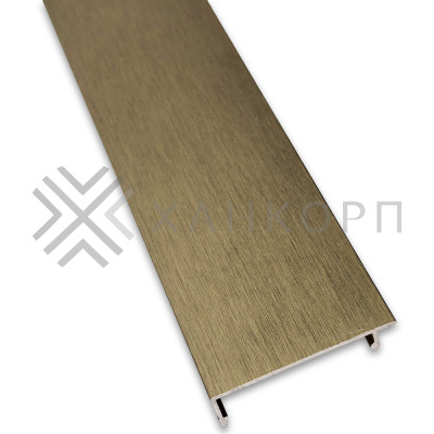 Крышка FKP-442.3 для профиля зажимного FKP-443, длина 3 м, алюминий/бронза