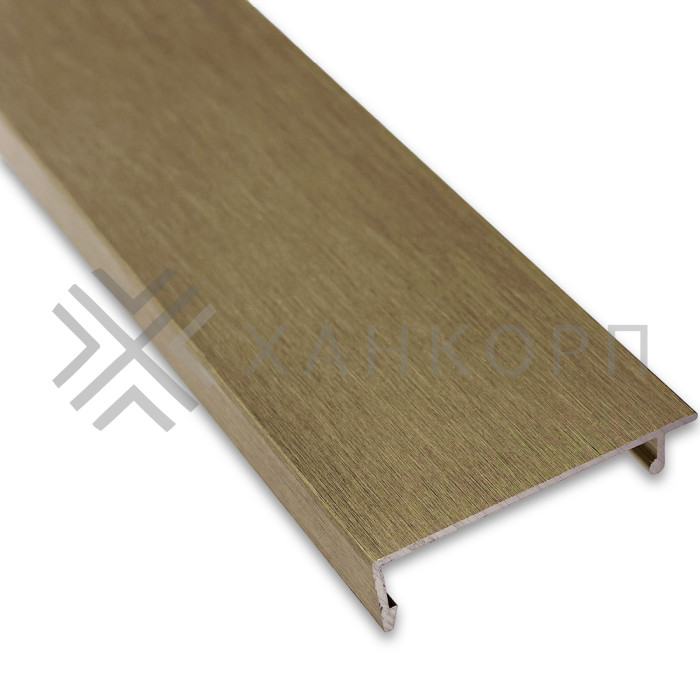 Крышка FKP-442.3 для профиля зажимного FKP-443, длина 3 м, алюминий/бронза