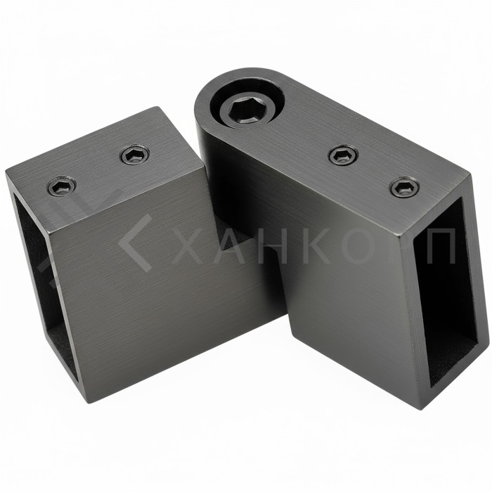 Соединитель трубы FDC-37, 30х10 вертикальный 90°-180°, нержавейка/оружейная сталь