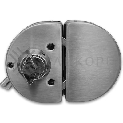 Замок FKZ-34 зажимной ключ/защелка, нержавейка/матовый