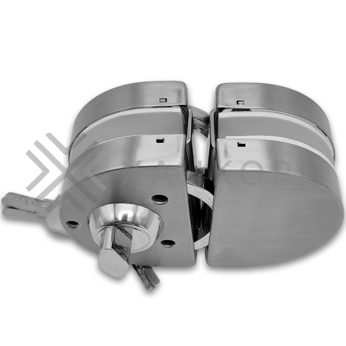 Замок FKZ-34 зажимной ключ/защелка, нержавейка/матовый