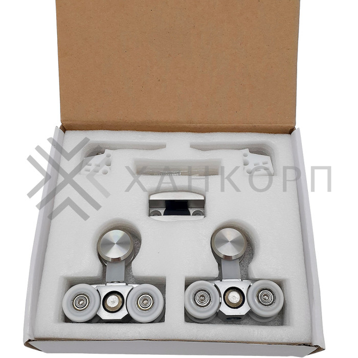 Раздвижная система Ретра FDS-11.1 для стеклянных дверей, нержавейка/матовый