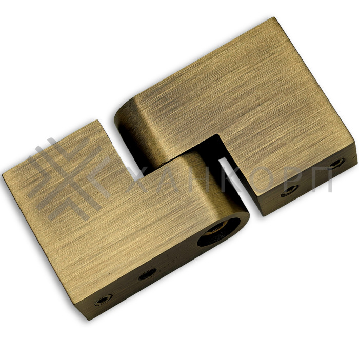 Соединитель трубы FDC-37, 30х10 вертикальный 90°-180°, нержавейка/бронза