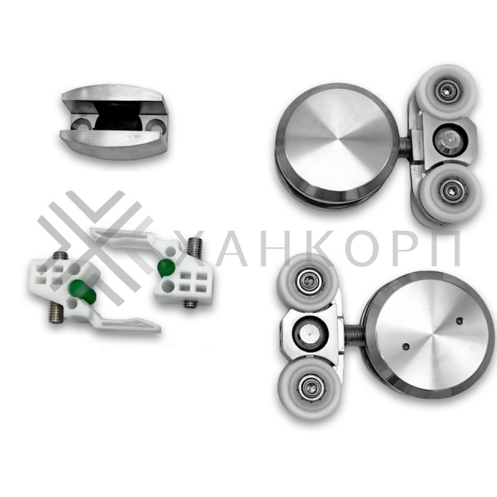 Раздвижная система Ретра FDS-11.2  для стеклянных дверей, нержавейка/матовый