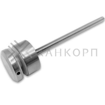 Стеклодержатель FKK-44, 10х20 мм Ø50 мм М10x1.5 для стекла, нержавейка/матовый