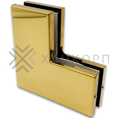 Фитинг угловой, FKF-23 нержавейка/золото