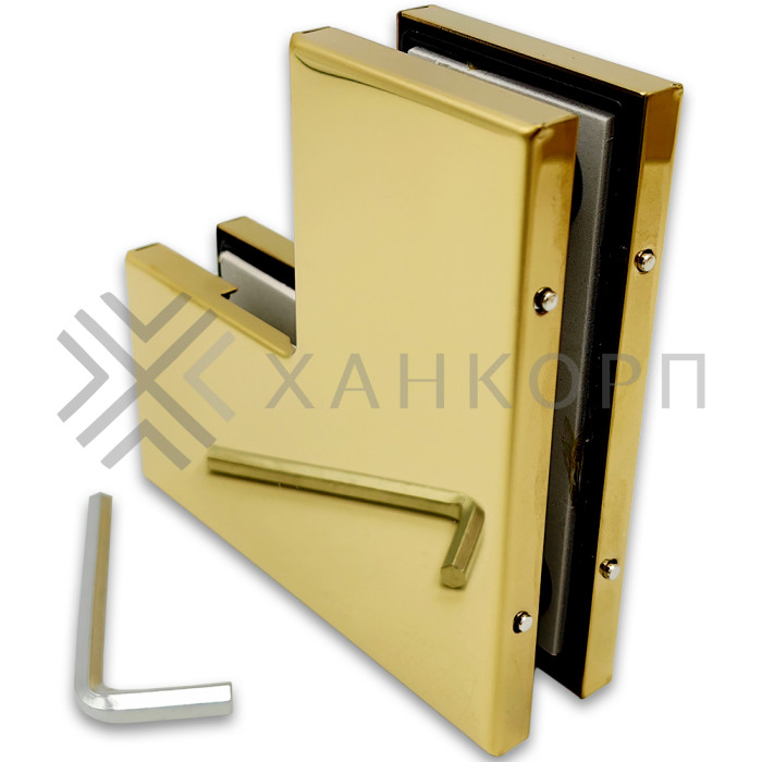 Фитинг угловой, FKF-23 нержавейка/золото