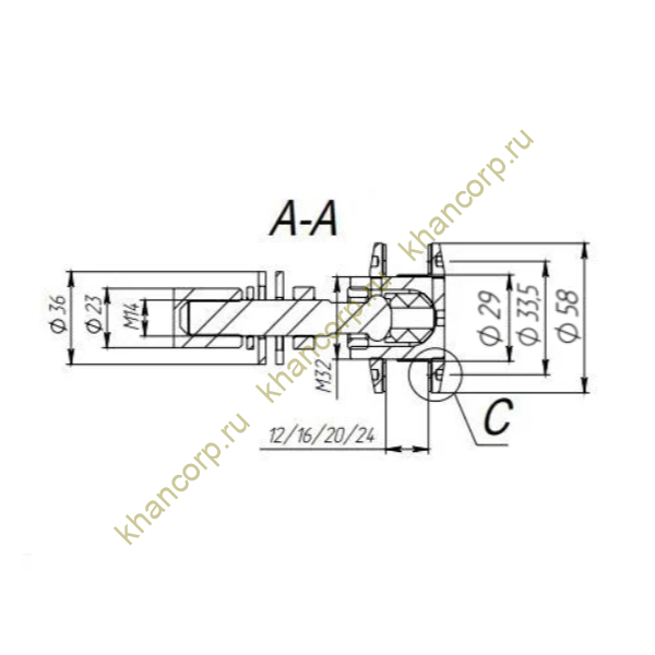 Держатель стекла спайдера FNS-012, нержавейка/матовый