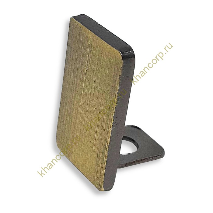 Заглушка торцевая FDPA-601 для опорного профиля 19х15х2, нержавейка/бронза