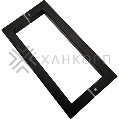 Ручка скоба FDR-71, 19х19х220х1.0 мм, нержавейка/черный