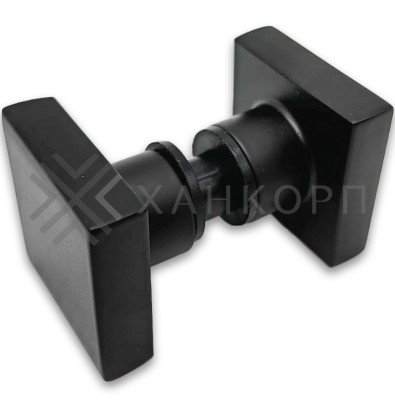 Ручка кноб FDR-30 квадратная, нержавейка/черный