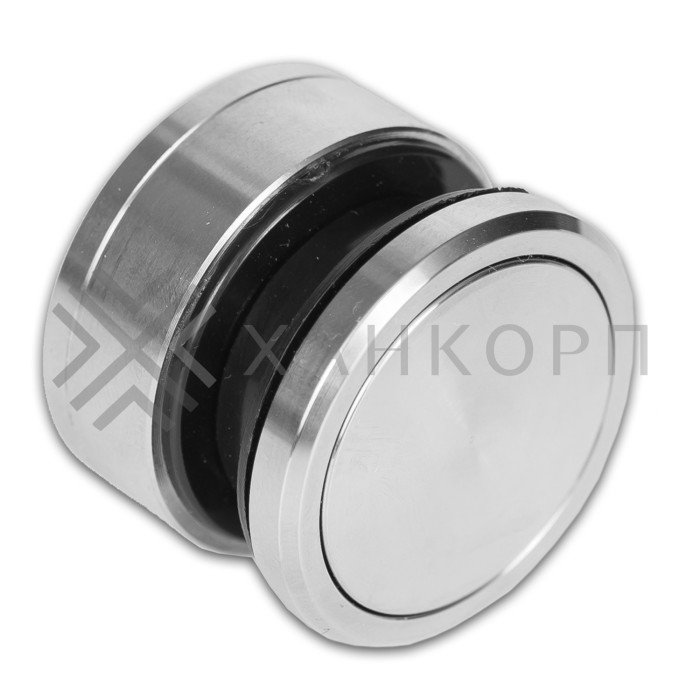 Точечное крепление FKK-26 с крышкой 12-18 мм без зенковки Ø35 мм рег.для стекла 10 мм, нержавейка/матовый