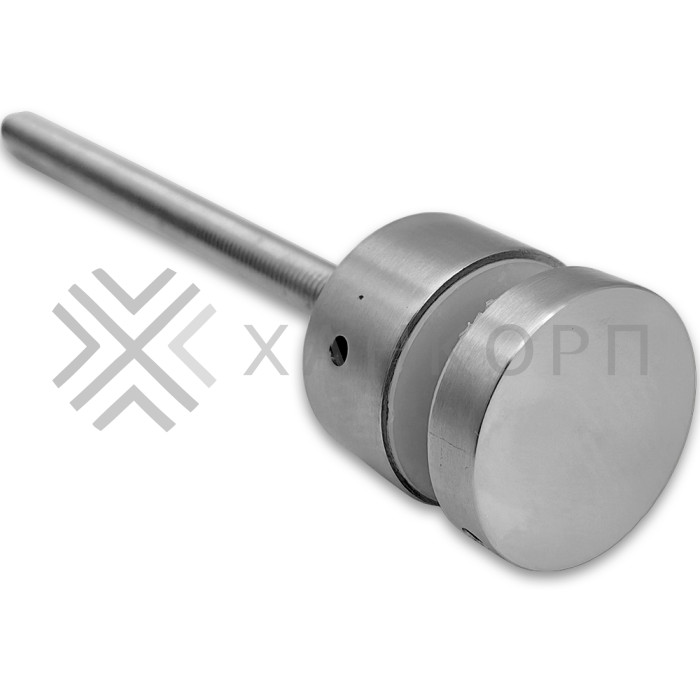 Стеклодержатель FKK-45, 10х20 мм Ø40 мм М10x1.5 для стекла, нержавейка/матовый