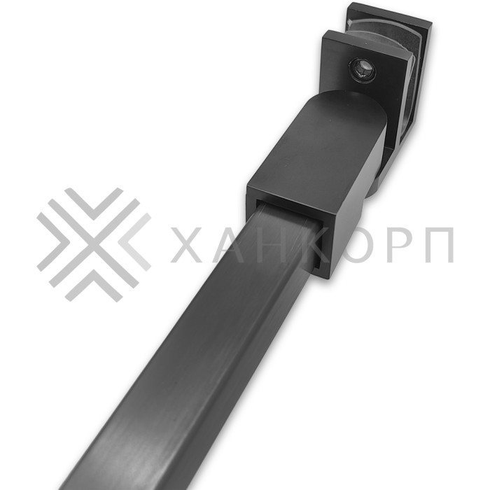 Держатель стекла FDC-50, 15х15 торцевой 0°-180°, нержавейка/оружейная сталь