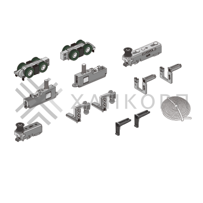Механизм FDS-19.3L центральной двери для 3-х дверной раздвижной системы FDS-19, левое открывание