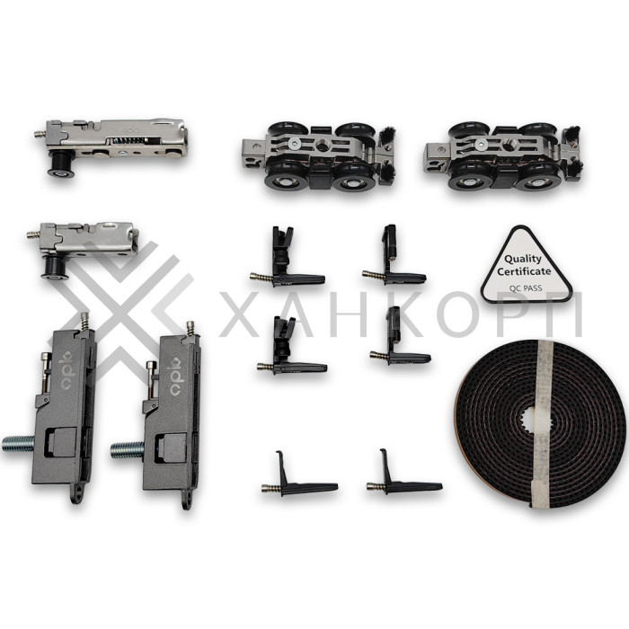 Механизм FDS-19.3L центральной двери для 3-х дверной раздвижной системы FDS-19, левое открывание