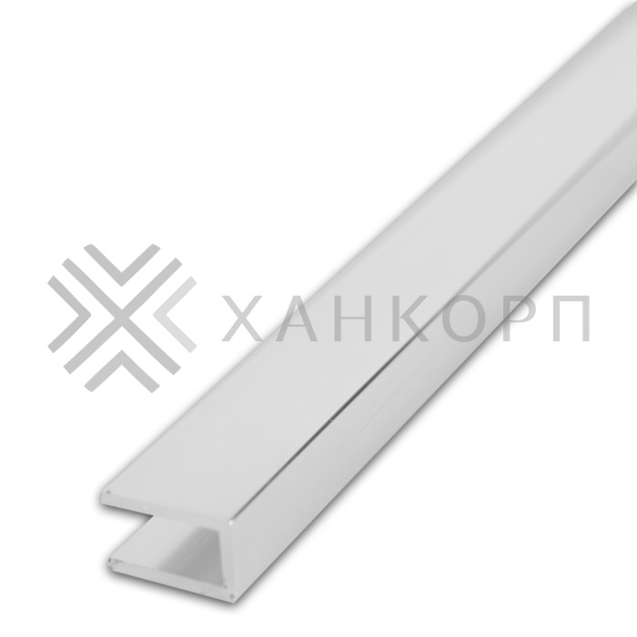 Профиль FDPA-55.22 п-образный 19х12,5х1,75 мм под стекло 8мм,2.2м, алюминий/полированный