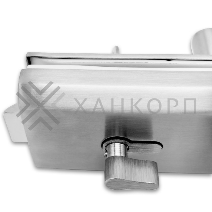 Замок FKZ-35 для стеклянной двери ключ/защелка, нержавейка/матовый