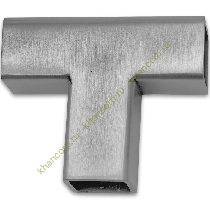 Соединитель трубы FDC-63, 15х15 Т-образный, нержавейка/матовый