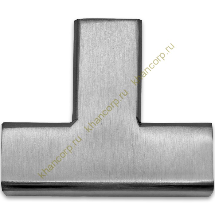 Соединитель трубы FDC-63, 15х15 Т-образный, нержавейка/матовый