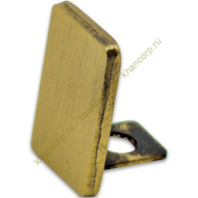 Заглушка торцевая FDPA-601 для опорного профиля 19х15х2, нержавейка/брашированное золото