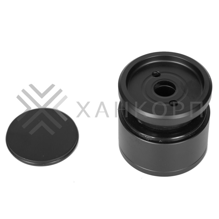 Точечное крепление FKK-27 с крышкой 19-26 мм без зенковки Ø35 мм рег.для стекла 10 мм, нержавейка/черный