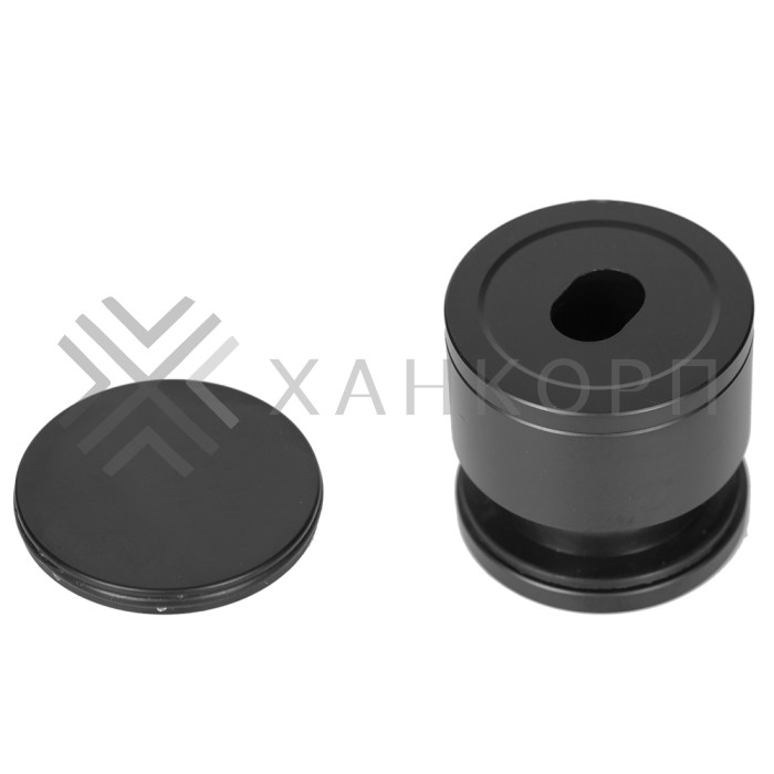 Точечное крепление FKK-27 с крышкой 19-26 мм без зенковки Ø35 мм рег.для стекла 10 мм, нержавейка/черный