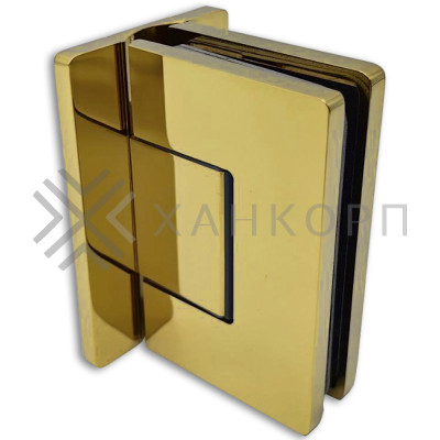 Петля Афина FDP-131 стена-стекло с центральным креплением, латунь/золото