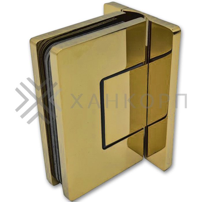 Петля Афина FDP-131 стена-стекло с центральным креплением, латунь/золото