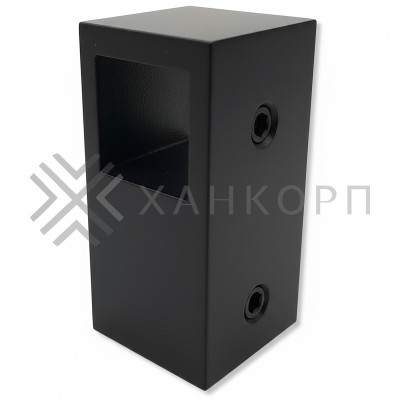 Соединитель FDC-56 трубы 15х15 сквозной Т-образный, нержавейка/черный