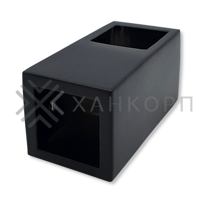 Соединитель FDC-56 трубы 15х15 сквозной Т-образный, нержавейка/черный