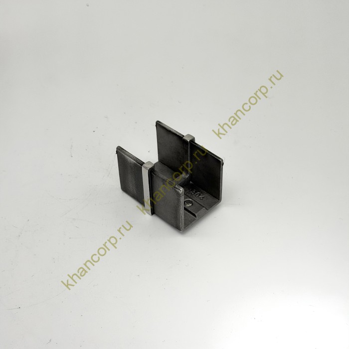 Соединительная муфта FOP-40p.06 для поручня с пазом, 40*40мм, GRIT 600, нержавейка/полированный