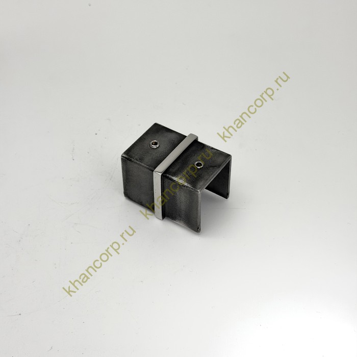 Соединительная муфта FOP-40p.06 для поручня с пазом, 40*40мм, GRIT 600, нержавейка/полированный