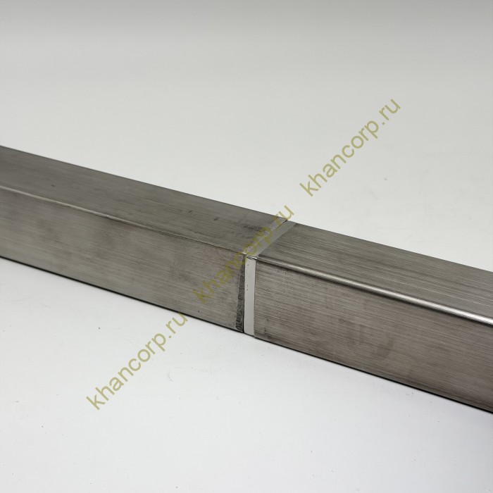 Соединительная муфта FOP-40p.06 для поручня с пазом, 40*40мм, GRIT 600, нержавейка/полированный