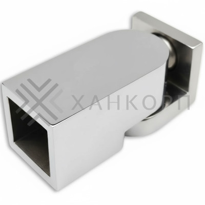 Крепление FDC-51 трубы 15х15 к стене 0°-180°, нержавейка/полированный