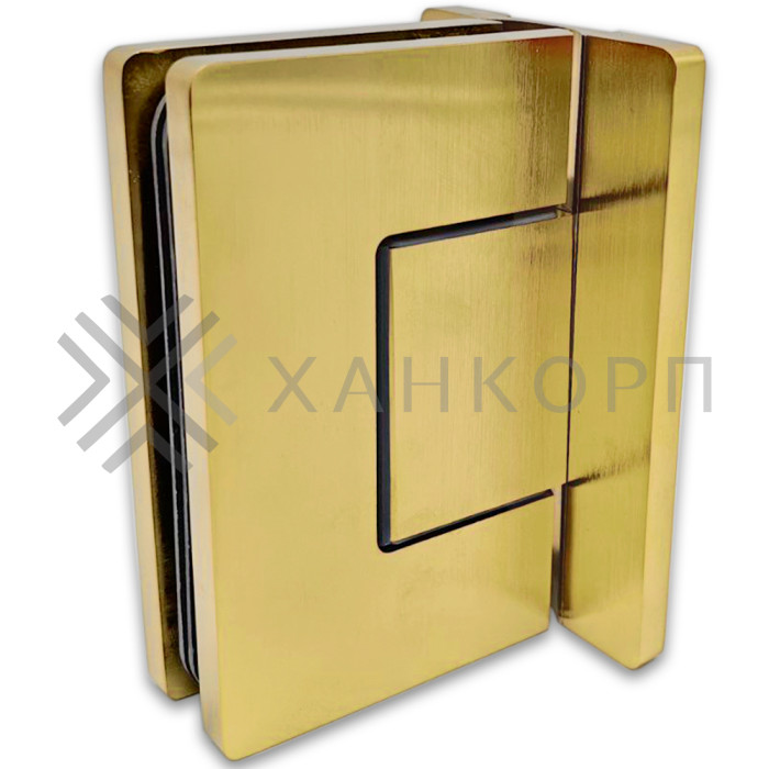 Петля Афина FDP-131 стена-стекло с центральным креплением, латунь/брашированное золото