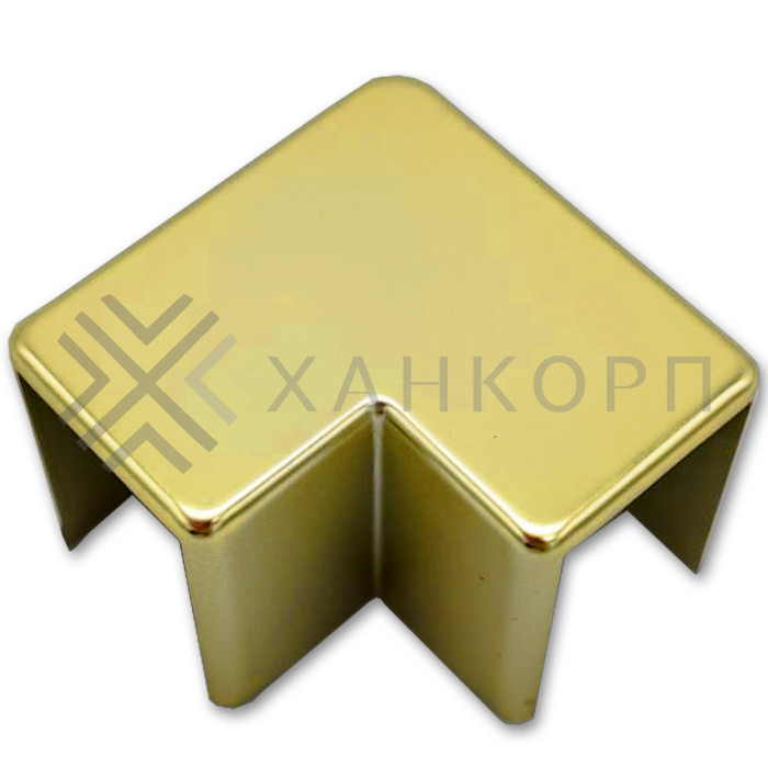 Уголок FDPA-513 стыковочный 19х13х2 мм для опорного профиля, пластик/золото