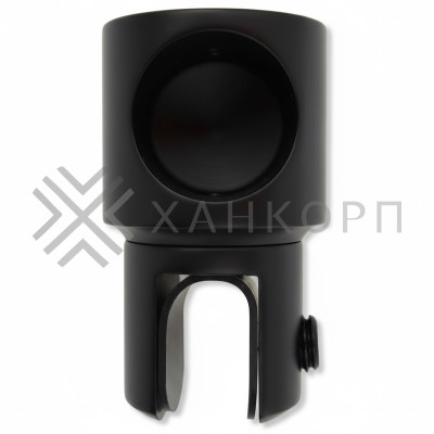 Держатель стекла FDC-12 трубы 19 торцевой 0°-360°, цинк/черный