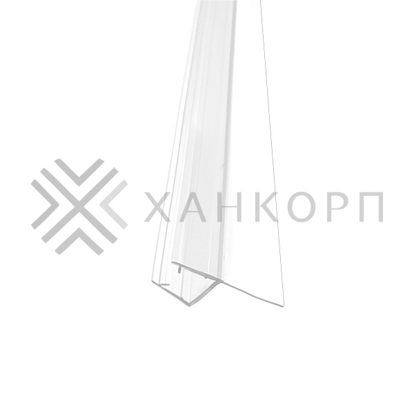 Уплотнитель ПРЕМИУМ Ч-образный прозрачный 2.2 м, ус 18 мм под стекло 8 мм FDPP-402.8