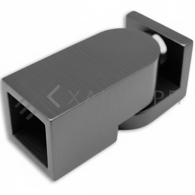 Крепление FDC-51 трубы 15х15 к стене 0°-180°, нержавейка/оружейная сталь