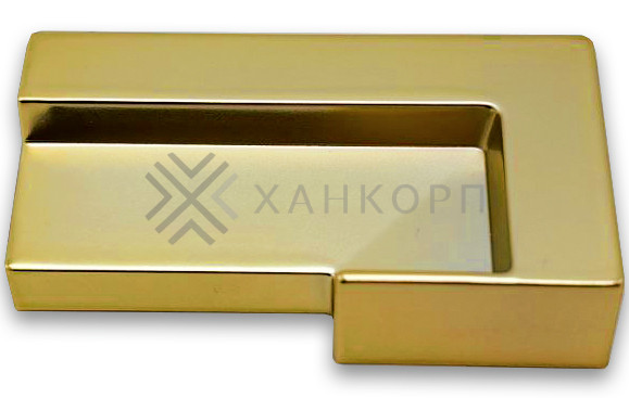 Заглушка FDPA-430L ЛЕВАЯ торцевая для порога FDPA-43.15, ПВХ/золото