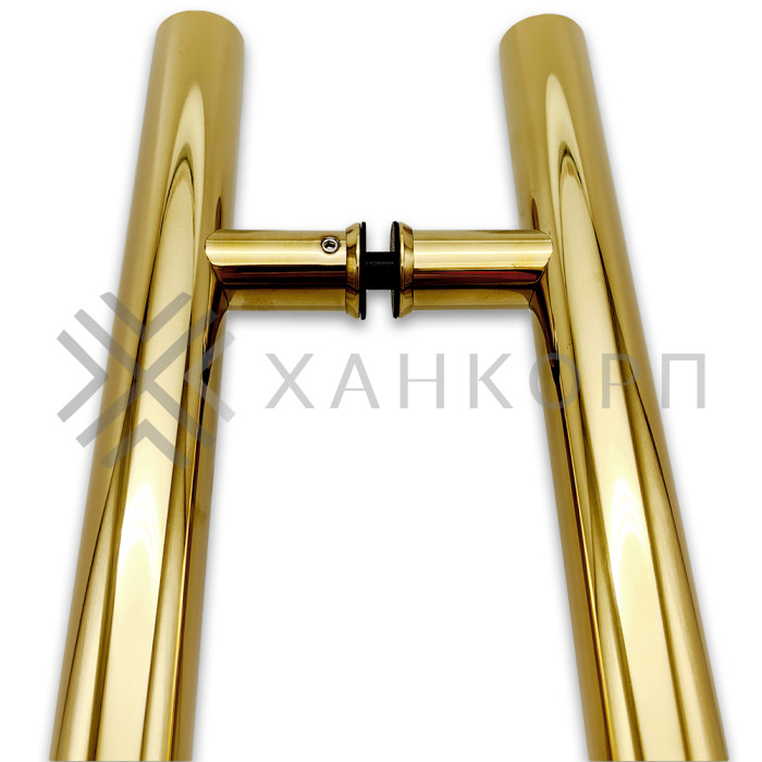 Ручка FKR-201 для стеклянных дверей 32x600х800 мм, нержавейка/золото